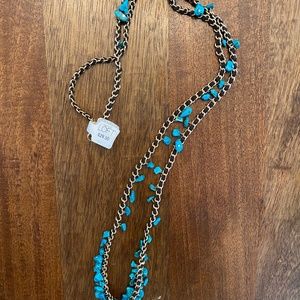 New LOFT Turquoise necklace with tag